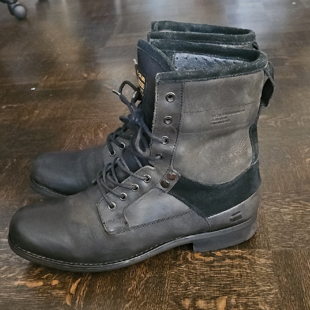 G-Star Men's Black Lace-Up Boots - Picture 5 of 9